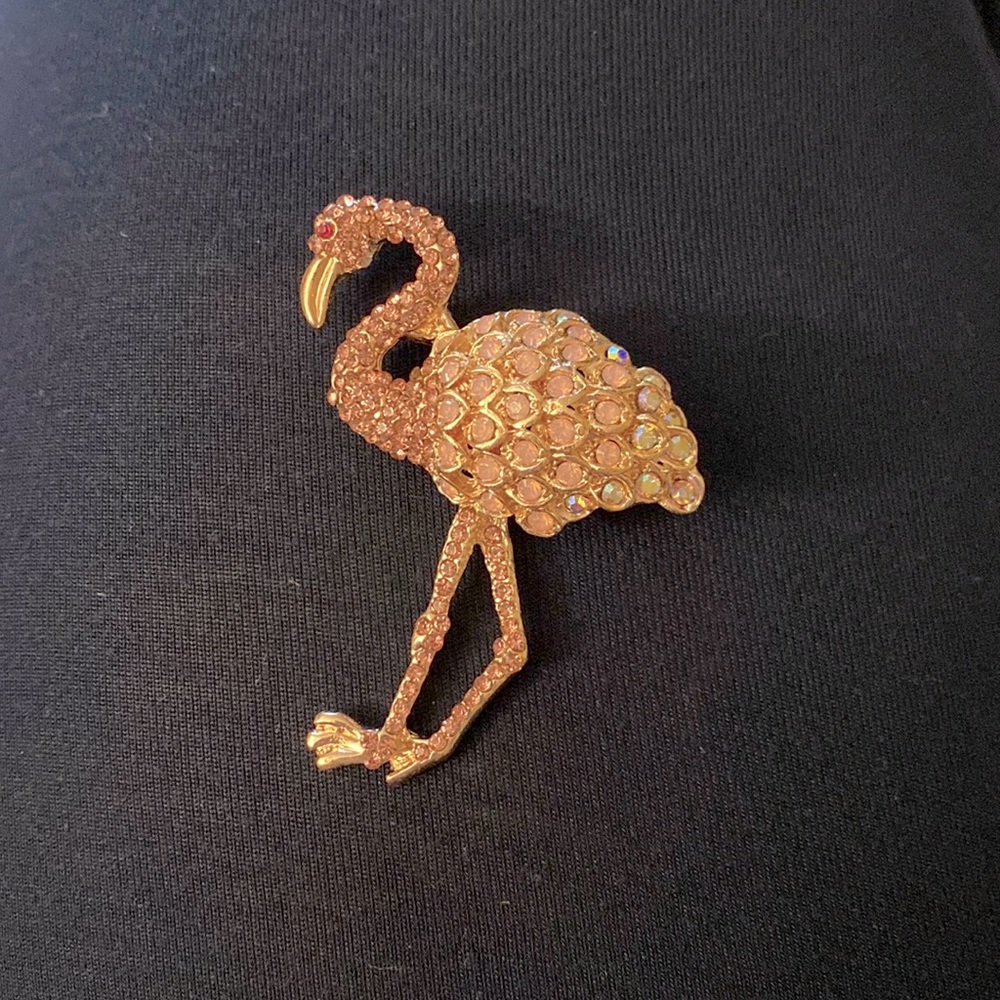 Flamingo brooch